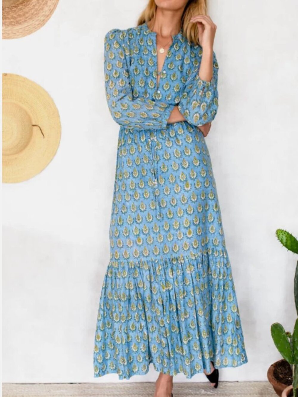 Emerson Fry India Collection Frances Danube Marigolds Dress - Size S -New w/tags